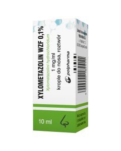 Xylometazolin (WZF) 0.1%, krople do nosa, 10 ml
